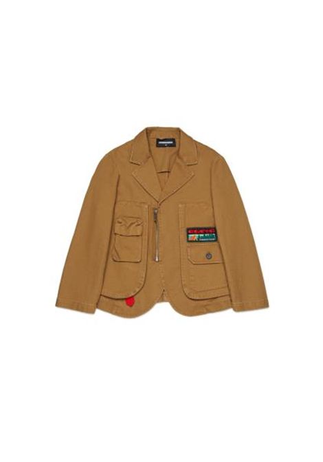 Blazer con logo DSQUARED2 JUNIOR | DQ3236 D0AGJDQ730